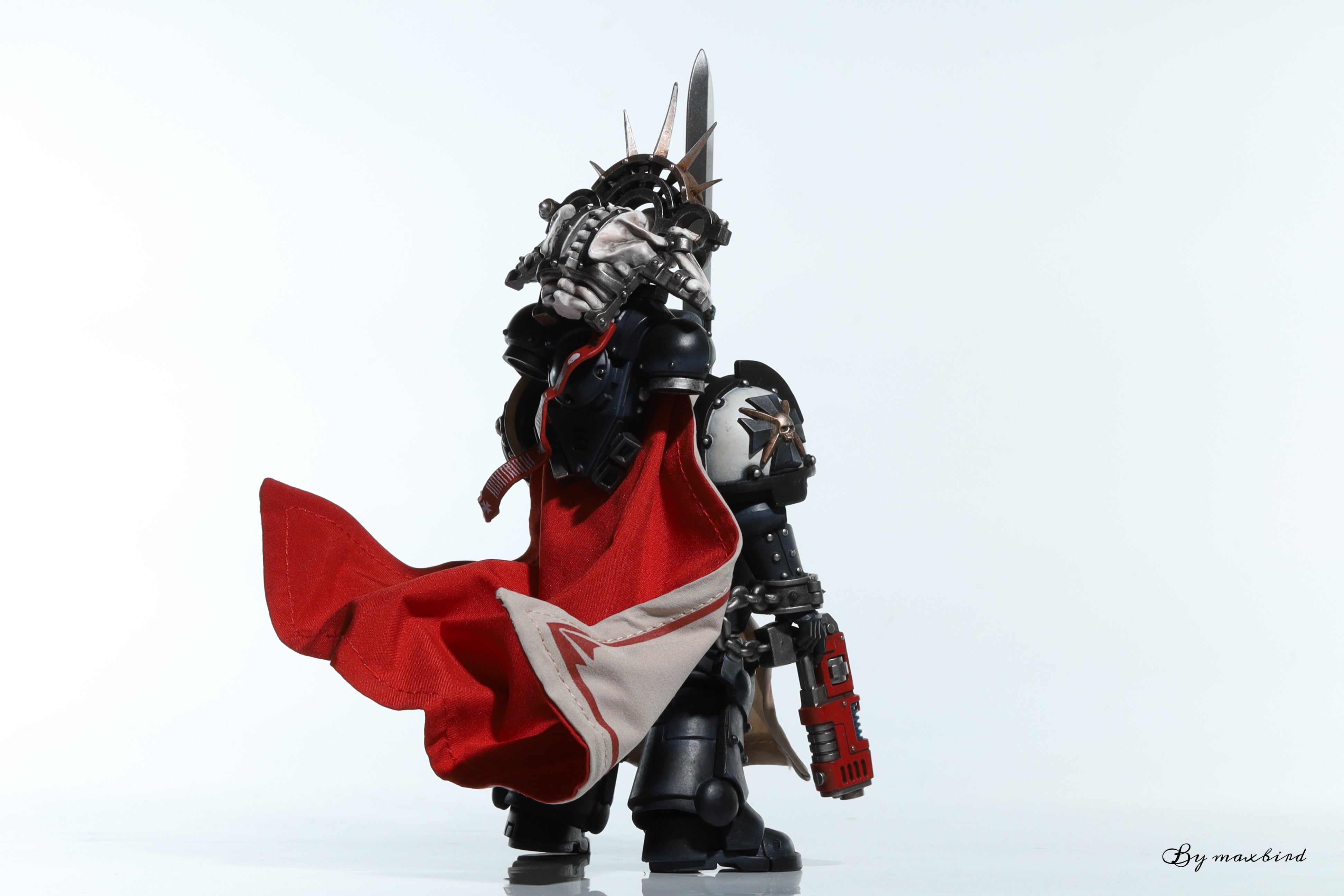 【READY FOR SHIP】Custom cape set for Joytoy Warhammer 40000 1/18 Black Templars series