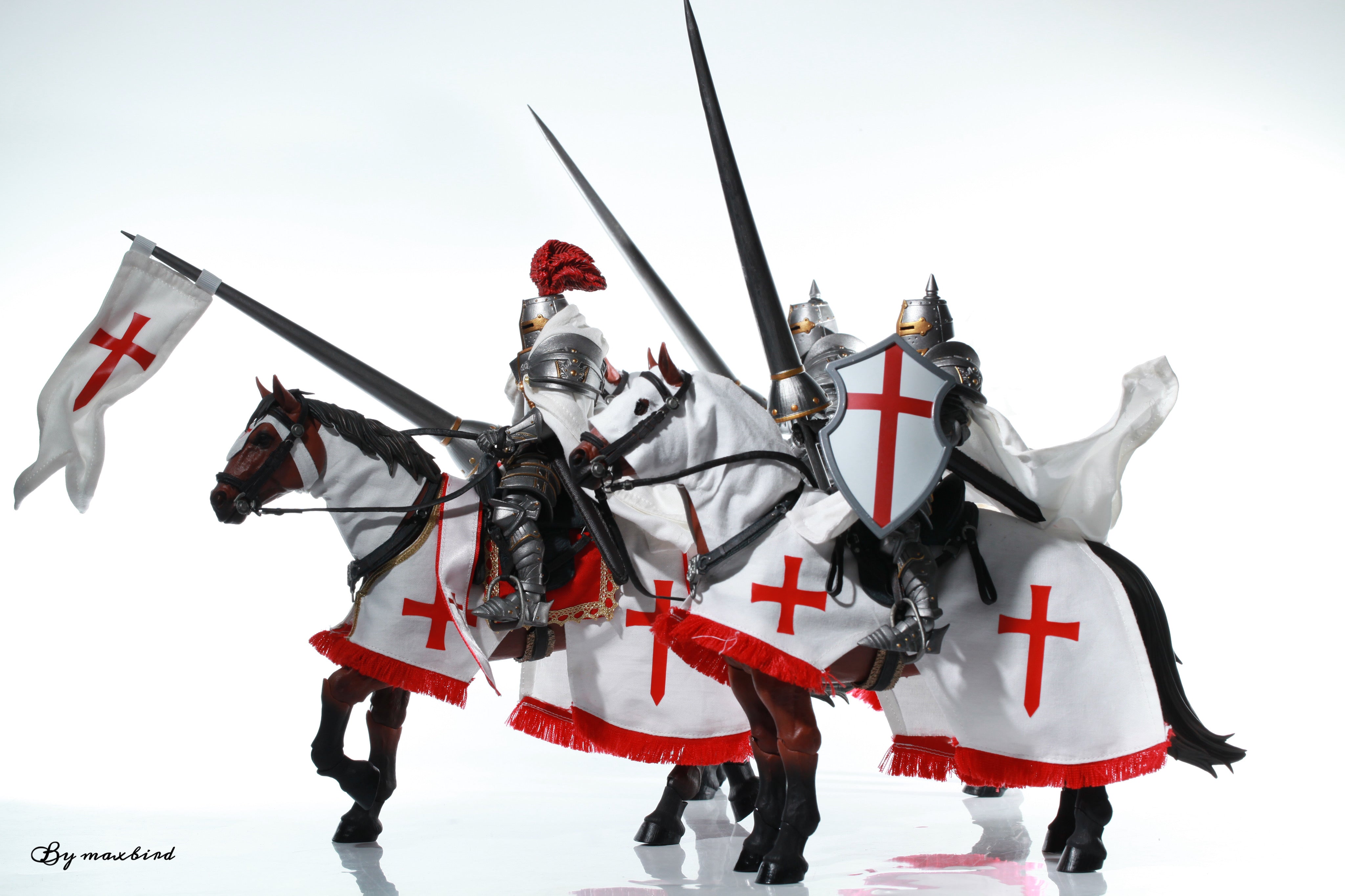 Custom caparison for Mythic Legions Crusader horse